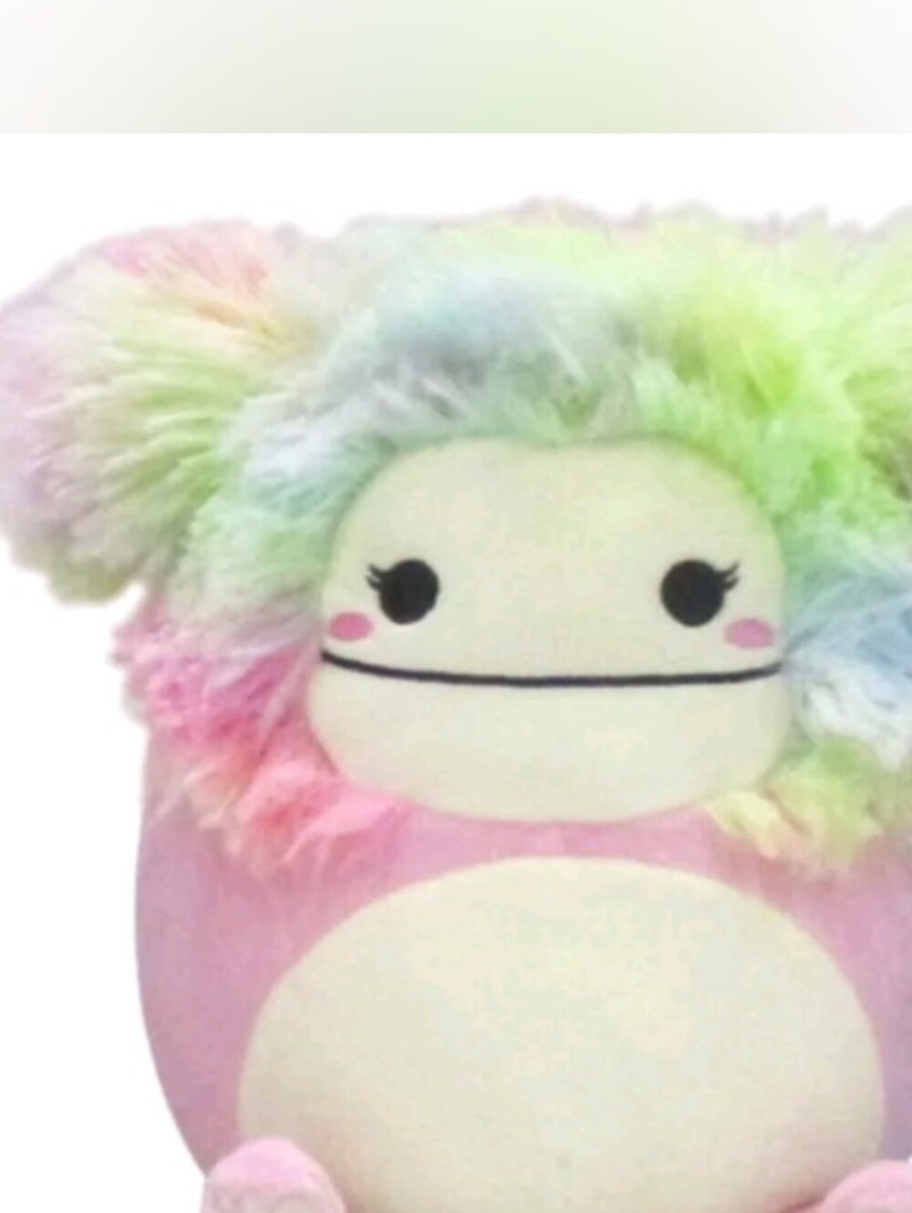 Caparinne 8 in Big Foot Squishmallow NWT rainbow 🌈 mane
